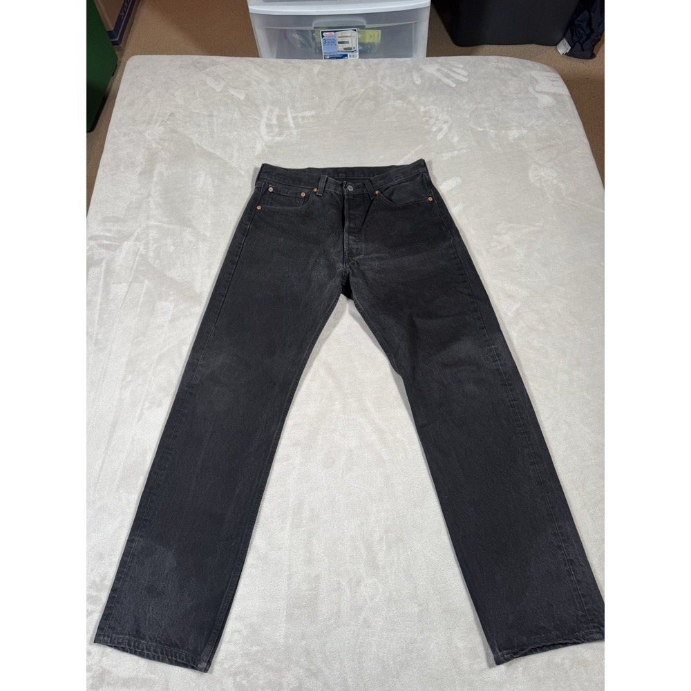 Vintage 90s Levis 501xx Jeans Size 32x30 (Fit 30x30) Black MADE IN USA